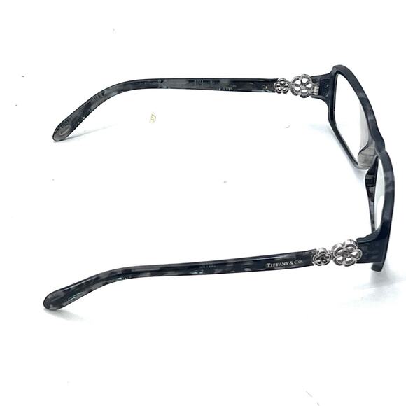 Vintage Tiffany & Co. Black Gray Tortoise /Flowers Eyeglasses & Case - Picture 5 of 16